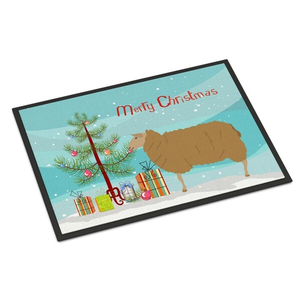 Carolines Treasures East Friesian Sheep Christmas Indoor or Outdoor Mat, 18 x 27 in. BB9344MAT - main